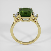 6.30 Ct. Green Sapphire Ring, 14K Yellow Gold 3