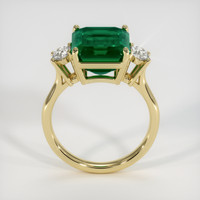 5.09 Ct. Emerald Ring, 18K Yellow Gold 3