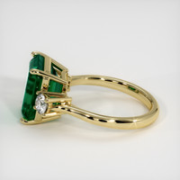 5.09 Ct. Emerald Ring, 18K Yellow Gold 4
