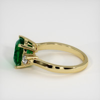 2.62 Ct. Emerald Ring, 18K Yellow Gold 4