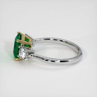 1.48 Ct. Emerald Ring, 18K Yellow & White 4