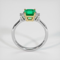 0.85 Ct. Emerald Ring, 18K Yellow & White 3