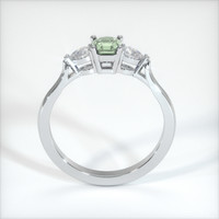 0.61 Ct. Green Sapphire Ring, 10K White Gold 3