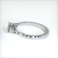 0.61 Ct. Green Sapphire Ring, 10K White Gold 4