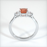 0.97 Ct. Orangish Brown Sapphire Ring, 10K White Gold 3