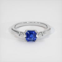 1.07 Ct. Sapphire Ring, 18K White Gold 1