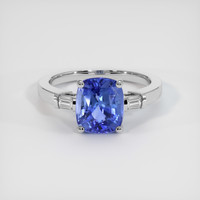 3.02 Ct. Blue Sapphire Ring, Platinum 950 1