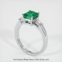 Emerald Ring 1.38 Ct., Platinum 950 Preview
