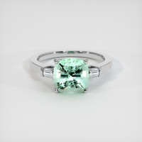 2.18 Ct. Emerald Ring, Platinum 950 1