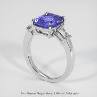 4.27 Ct. Sapphire Ring, Platinum 950 2
