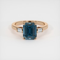 2.72 Ct. Gemstone Ring, 14K Rose Gold 1