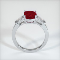 2.52 Ct. Ruby Ring, 10K White Gold 3