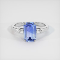 2.30 Ct. Bi Color Sapphire Ring, 14K White Gold 1