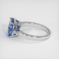 5.04 Ct. Sapphire Ring, 14K White Gold 4