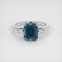 2.72 Ct. Gemstone Ring, 14K White Gold 1