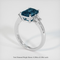 2.72 Ct. Gemstone Ring, 14K White Gold 2