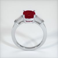 Three Stone Ruby Ring 2.52 Ct., 14K White Gold Preview