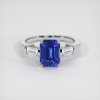2.60 Ct. Sapphire Ring, 14K White Gold 1
