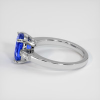 3.02 Ct. Blue Sapphire Ring, 18K White Gold 4
