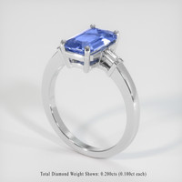 2.30 Ct. Bi Color Sapphire Ring, 18K White Gold 2