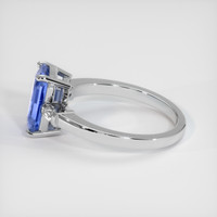 2.30 Ct. Bi Color Sapphire Ring, 18K White Gold 4