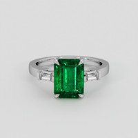 1.84 Ct. Emerald Ring, 18K White Gold 1