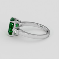 1.84 Ct. Emerald Ring, 18K White Gold 4