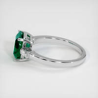 2.57 Ct. Emerald Ring, 18K White Gold 4