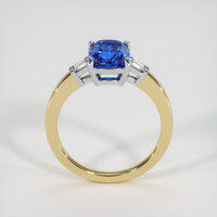 3.73 Ct. Sapphire Ring, 14K White & Yellow 3