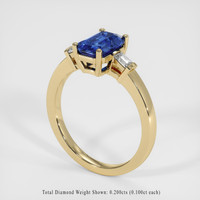 1.75 Ct. Sapphire Ring, 14K Yellow Gold 2