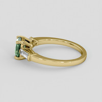 1.14 Ct. Green Sapphire Ring, 14K Yellow Gold 4