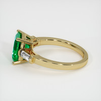 1.60 Ct. Emerald Ring, 18K Yellow Gold 4