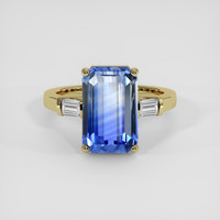 6.90 Ct. Bi Color / Parti Sapphire Ring, 18K Yellow Gold 1