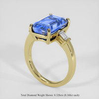 6.90 Ct. Bi Color / Parti Sapphire Ring, 18K Yellow Gold 2