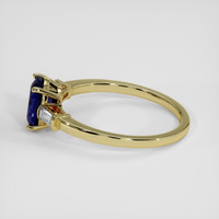 3.02 Ct. Blue Sapphire Ring, 18K Yellow Gold 4