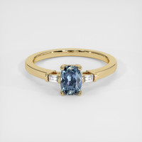 0.98 Ct. Sapphire Ring, 18K Yellow Gold 1
