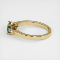 0.66 Ct. Sapphire Ring, 18K Yellow Gold 4