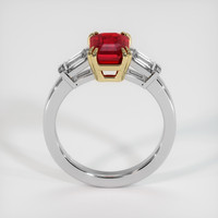 2.01 Ct. Ruby Ring, 14K Yellow & White 3