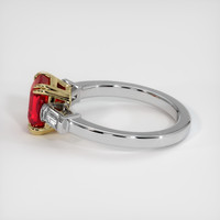 2.01 Ct. Ruby Ring, 14K Yellow & White 4