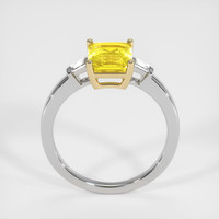 3.59 Ct. Yellow Sapphire Ring, 14K Yellow & White 3