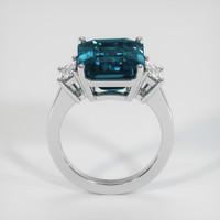 8.60 Ct. Greenish Blue Sapphire Ring, Platinum 950 3