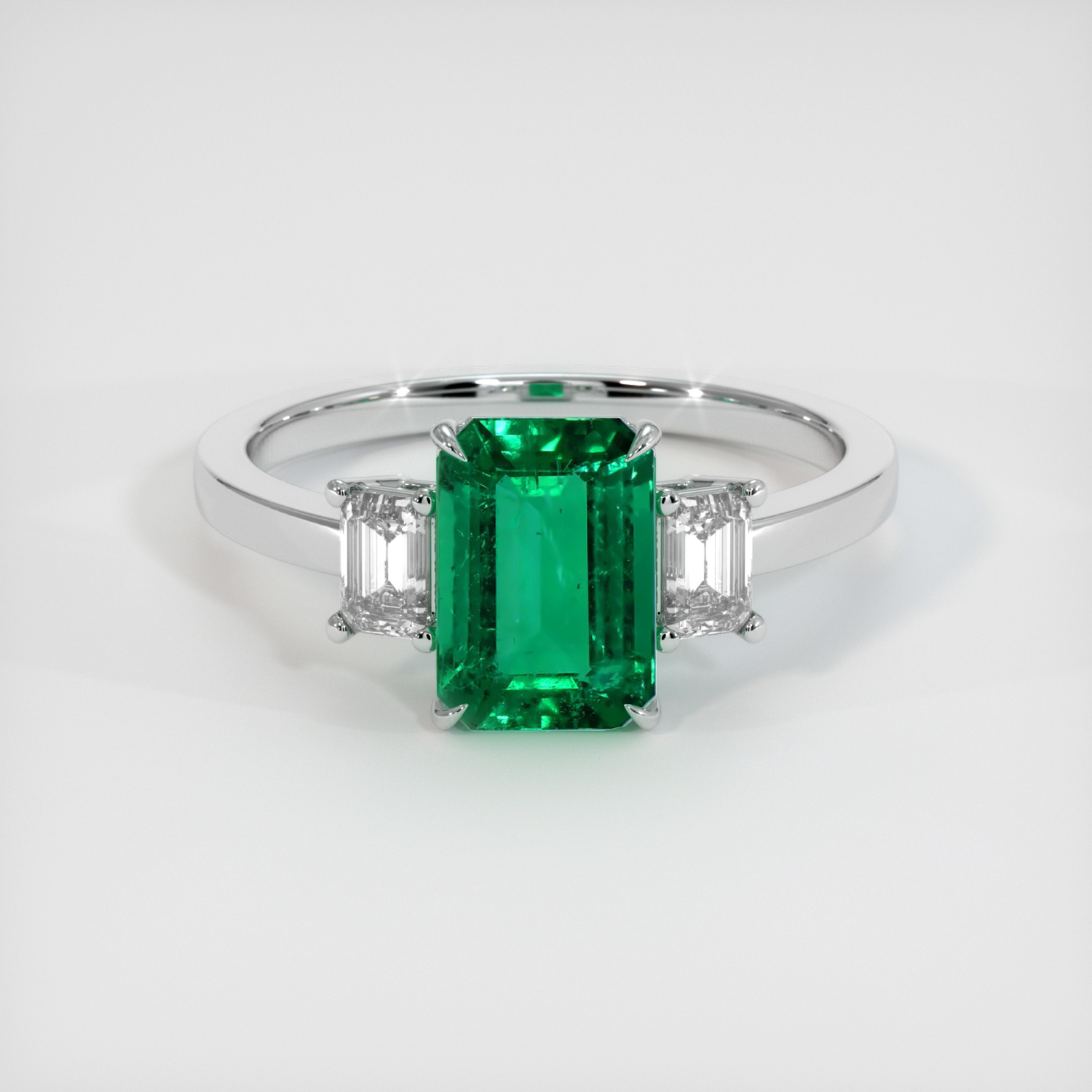 Emerald Ring 2.28 Ct. Platinum 950 | The Natural Emerald Company