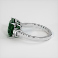 5.27 Ct. Bluish Green Sapphire Ring, Platinum 950 4