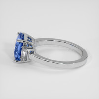 3.17 Ct. Blue Sapphire Ring, Platinum 950 4
