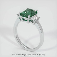 2.67 Ct. Sapphire Ring, Platinum 950 2