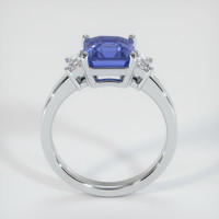 3.02 Ct. Blue Sapphire Ring, 10K White Gold 3