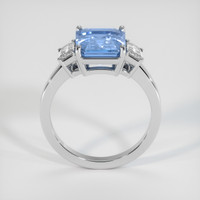 4.06 Ct. Blue Sapphire Ring, 10K White Gold 3