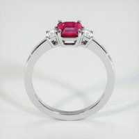 1.62 Ct. Pinkish Red Ruby Ring, 10K White Gold 3