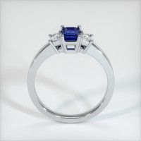 0.89 Ct. Blue Sapphire Ring, 14K White Gold 3