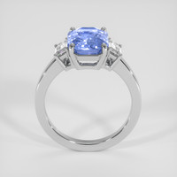 3.65 Ct. Blue Sapphire Ring, 14K White Gold 3